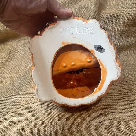 NCE 1992 "Its Alive" Light Up Eerie Sounds Pumpkin Jack O Lantern Candy Dish - Picture 4 of 6